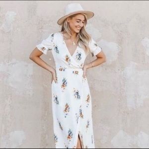 Madewell Ruffle-Sleeve Maxi Dress
